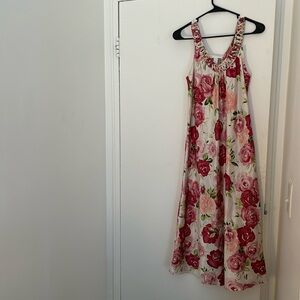 Oscar De La Renta floral summery long dress